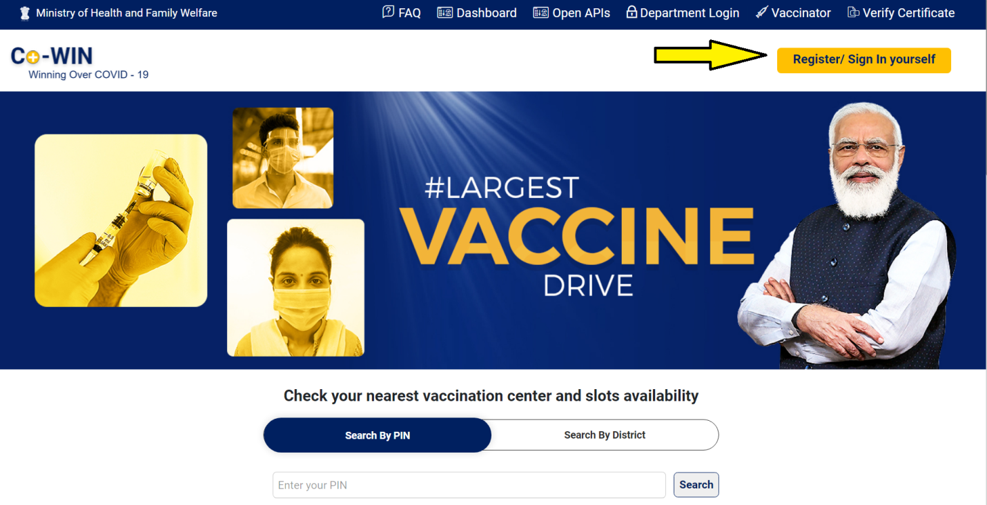 How To Register for Covid-19 Vaccination on Co-Win Portal?