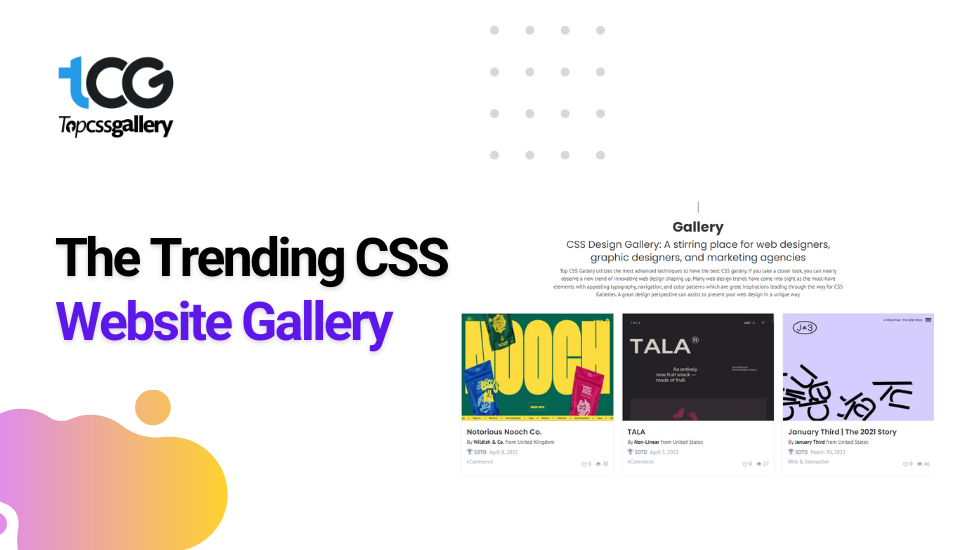 The Trending CSS Website Gallery